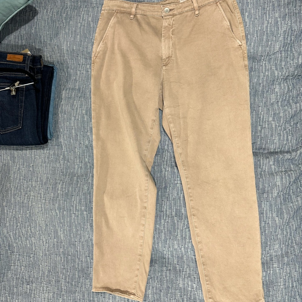 AG Adriano Goldschmied Tan Caden Trouser